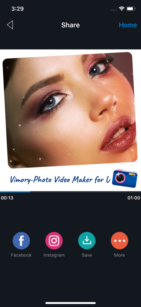 Vimory app Video Processing UI